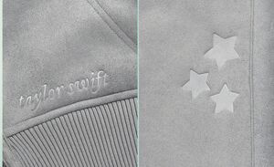 Taylor Swift Folklore Gray Faux Shearling Jacket Official Merch - YOUTH Small